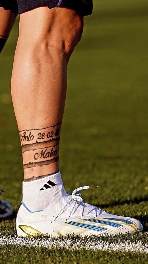 Messi Tattoo, Goat Football, Messi Goat, Lionel Andrés Messi, Messi 10, Arm Tattoos For Guys, Leo Messi, Football Boots, Leg Tattoos