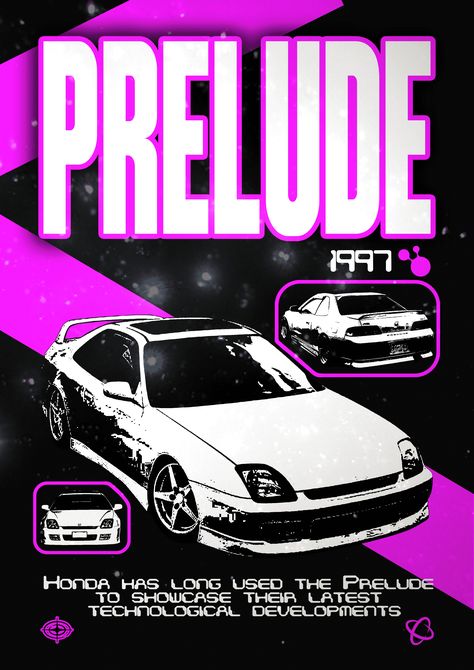 Honda Prelude, Poster Design, Cars, Quick Saves, Design