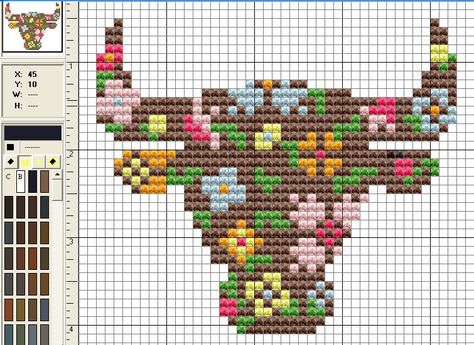 Cross Stitch Cow, 2022 Jewelry, Cross Stitch Boards, Pola Kristik, Cross Stitch Animals, Bead Loom Patterns, Cross Stitch Patterns Free, Free Cross Stitch, Tapestry Crochet