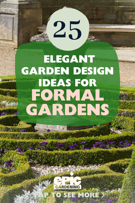 a beautiful, elegant, geometric, manicured, country garden Parterre Garden Design, Victorian Garden Ideas, Classic Garden Design, French Formal Garden, Traditional Garden Design, French Garden Design, Formal Garden Design, Parterre Garden, Elegant Garden