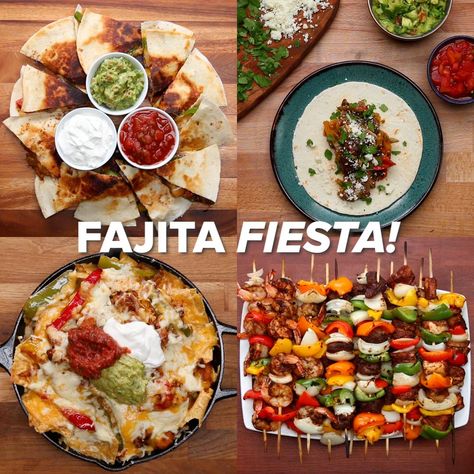 Have A Fiesta With These Fajitas | Recipes Fajita Recipe, Microwave Recipes, Breakfast Lunch Dinner, Spicy Chicken, Chicken Pasta, Healthy Vegetarian, Party Food Appetizers, Fajitas, Baking Tips