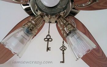 How To Make A Dragonfly Out Of Ceiling Fan Blades... | Hometalk Fix Bra, Ceiling Fan Makeover, Pen Toppers, Decorated Wreaths, Bench Seats, Ceiling Fan Pulls, Ceiling Fan Blades, Skeleton Keys, Diy Ceiling