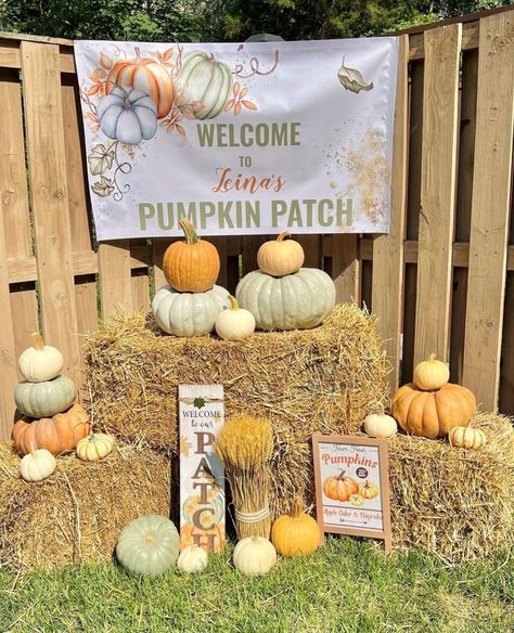 20+ Fall Kids Birthday Party Ideas - The Greenspring Home Pumpkin Patch Theme Party, Fall Kids Birthday Party Ideas, Pumpkin Patch Birthday Party, Pumpkin Patch Birthday, Patch Party, Kids Birthday Party Ideas, Pumpkin Patch Party, Pumpkin Birthday Parties, Fall Party Themes