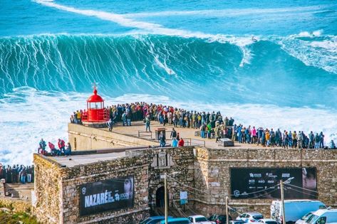 Nazare Portugal, La Mecca, No Wave, Giant Waves, Day Trips From Lisbon, Big Wave Surfing, Places In Portugal, Jetski, Parasailing