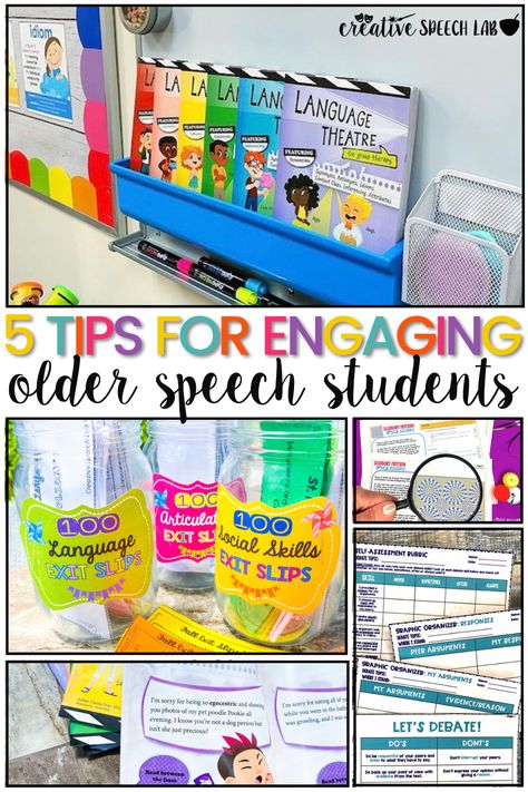 Slp Group Therapy Activities, Speech Therapy Door Ideas, School Speech Ideas, School Speech Therapy Room, First Day Speech Therapy Activities, High School Slp Room, Speech Therapy Elementary School, First Week Of Speech Therapy Activities, Life Skills Speech Therapy