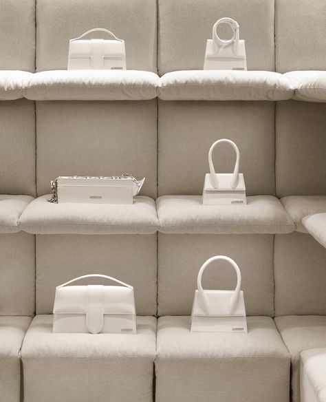 Sleeping Mood, Galerie Lafayette Paris, Jacquemus Bags, Lafayette Paris, Paris Store, Joinery Details, Accessories Display, Store Design Interior, Shoe Display