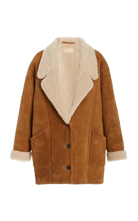 10 Stylish Shearling Coats To Keep You Warm From Now Until Spring School Moodboard, Lace Coat, Herringbone Coat, Boucle Coat, Quilted Parka, Silk Coat, Sleek Dress, Sheep Skin, Longline Coat