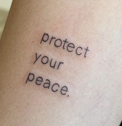 Protect Your Peace Tattoo, Peace Tattoo, Peace Tattoos, Simple Arm Tattoos, Protect Your Peace, Arm Tattoos, Arm Tattoo, Tattoo Ideas, Tattoos