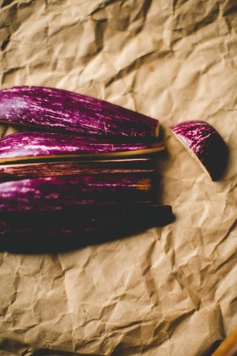 Little Finger Eggplant Recipes, Striped Eggplant Recipes, Finger Eggplant Recipes, Fairytale Eggplant Recipes, Fairy Eggplant, Fairytale Eggplant, Power Meals, Supper Sides, White Eggplant