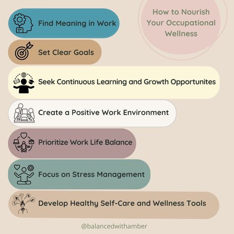 Job happiness is at a low and things like "quiet quitting" are on the rise. Occupational Wellness is an important piece out our overall wellness. There are many factors we cannot change with our jobs, but there is a lot that is in our control. Read my latest blog post through the link in my bio for tips and resources to help you achieve a higher amount of workplace satisfaction and benefit your overall wellness! - - - - - - #balancedwithamber #occupationalwellness #quietquitting #worklifebala... Job Happiness, Occupational Wellness, Quiet Quitting, Desk Workout, Positive Work Environment, Workplace Wellness, Job Satisfaction, Balanced Life, Finding Balance