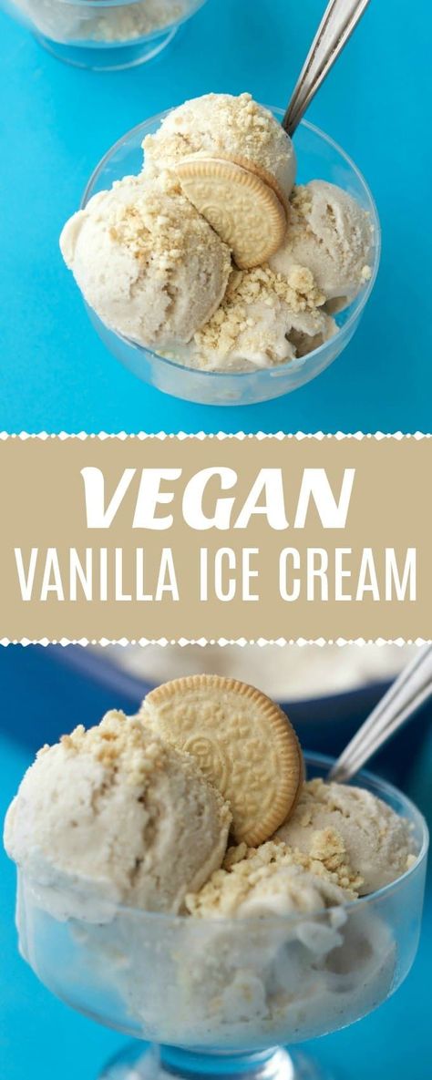 Ice Cream Texture, Vegan Vanilla Ice Cream, Vegan Nice Cream, Vegan Ice Cream Recipe, Healthy Ice Cream Recipes, Blueberry Ice Cream, Vanilla Ice Cream Recipe, Pecan Ice Cream, Peanut Butter Ice Cream