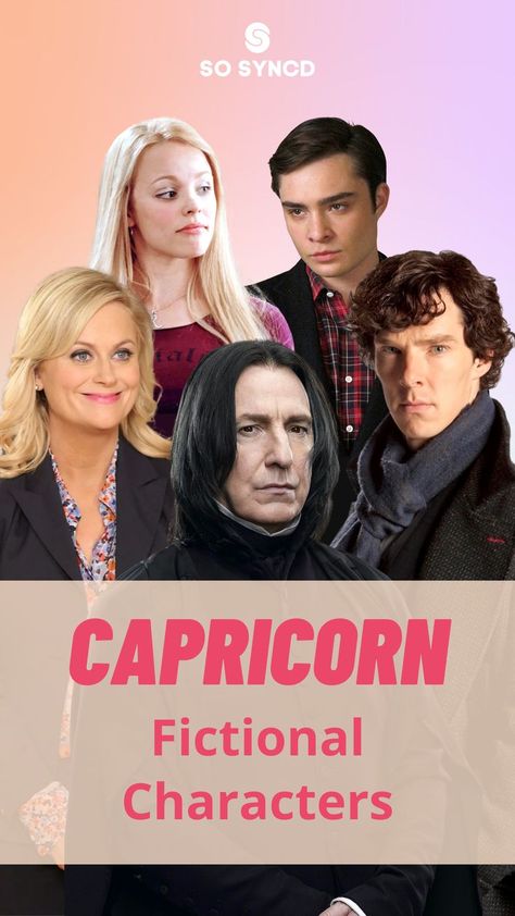 Today we take a look at 21 fictional characters with the Capricorn zodiac sign. People of this zodiac sign are born between December 22 and January 19. Capricorns tend to be goal-oriented and driven, which can make them seem ambitious and even bossy at times. They are also patient and level-headed, which makes them good at planning and executing their goals. Capricorn Signs, Capricorn Zodiac Sign, Zodiac Characters, Capricorn Life, Myers Briggs Personality Types, Zodiac Signs Capricorn, Myers Briggs Personalities, Capricorn Zodiac, Zodiac Personalities