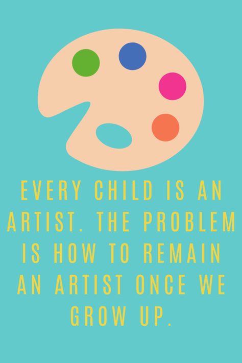 Art Therapy Quotes to Boost Your Creativity - darling quote Art Therapy Quotes, Housewarming Quotes, Every Child Is An Artist, Back To School Quotes, Creative Arts Therapy, Therapy Quotes, Colourful Art, Kids Nursery, Wall Print