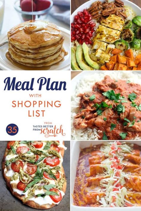 Meal Plan Shopping List Printable, Healthy Pizza Toppings, Poulet Tikka Masala, 5 Day Meal Plan, Meal Planning Menus, Weekly Meal Plans, Budget Freezer Meals, Grocery Shopping List, Printable Shopping List