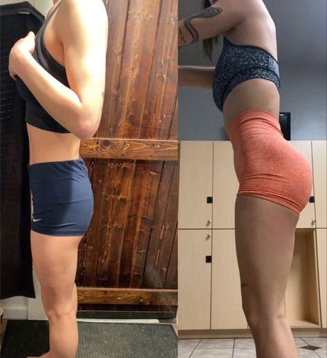 6 Month Glute Transformation, 2 Month Glute Transformation, Before And After Glutes Transformation, Glute Growth Before And After, Glute Inspo Pics, Glute Transformation Before And After, Glute Progress, Workout Girly, Glutes Growth