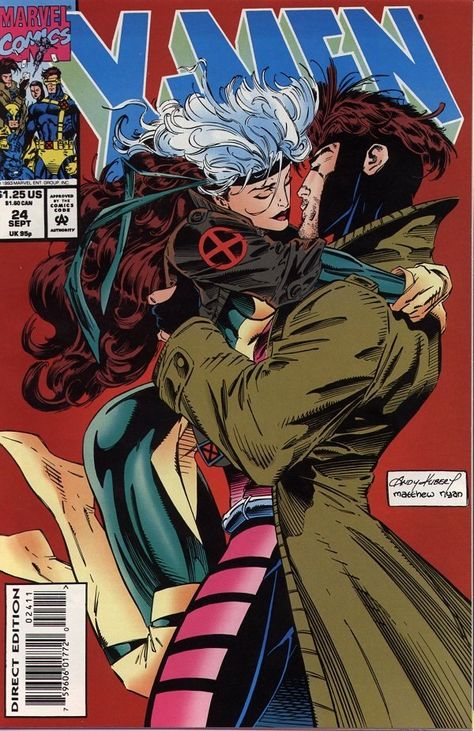 Curly -Haired Super-Heroens: Rogue from the X-Men | What the Curl?! Gambit Wallpaper, Gambit X Men, Rogue Gambit, Best Comic Books, Univers Marvel, Comics Love, 1 September, Uncanny X-men, Comic Book Covers