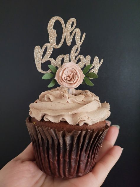 Boho Baby Shower Cupcakes Girl, Cupcake Baby Shower Girl, Oh Baby Cupcakes, Boho Baby Shower Cupcakes, Baby Shower Cupcakes Girl, Baby Shower Cupcake Ideas, Cupcakes For Baby Shower, Girl Shower Cupcakes, Diy Wedding Cupcakes