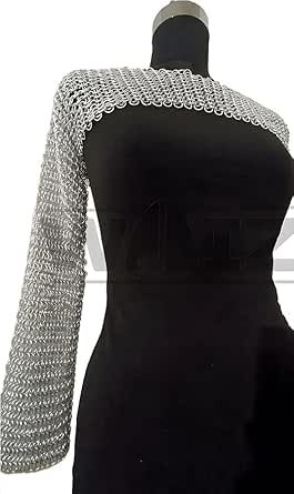 Aluminum Butted Chainmail Crop Top with Long Sleeves for Modern Knights | Lightweight Protection Fantasy Wear LARP Costume Chainmail Sleeves, Chainmail Coif, Crop Top With Long Sleeves, Chainmail Top, Clo 3d, Chainmail Jewelry, Larp Costume, Top With Long Sleeves, Chain Maille Jewelry