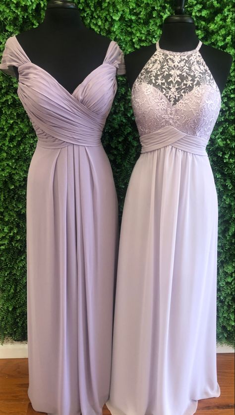 Lilac Lace Bridesmaid Dresses, Wedding Maid Of Honor Dresses Lilac, Lavender And Gold Bridesmaid Dresses, Sage And Purple Bridesmaid Dresses, Lavender Themed Wedding Bridesmaid Dresses, Tangled Bridesmaid Dresses, Light Purple Flowy Dress, Pale Lavender Dress, Maid Of Honor Dress Lavender