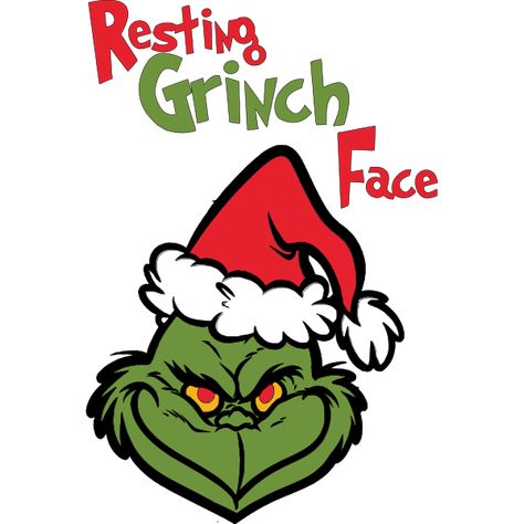 Resting Grinch Face, Grinch Face, Grinch, Cricut Design, Cricut