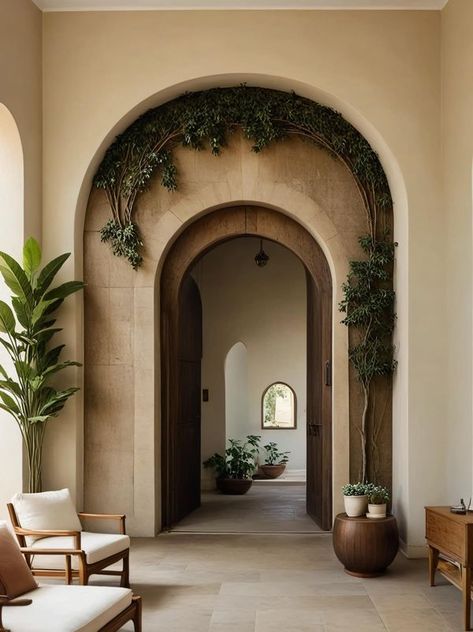 Artisan & Blooms Home Decor Interior With Arches, Home Arches, Eclectic Home Decor, Interior Design Decor, Kitchen Interior Design, House Arch Design, Kitchen Interior Design Decor, House Outside Design, Mediterranean Home