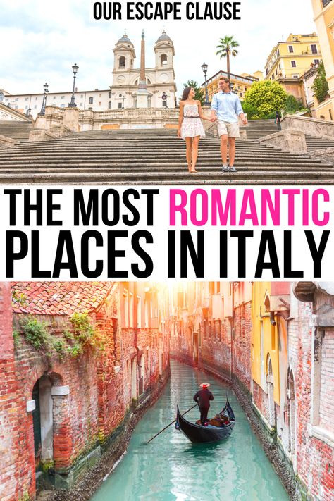 Whether you're planning a honeymoon or just a getaway for two, here are the most romantic places in Italy for couples! most romantic destinations in italy | romantic getaways in italy for couples | best places to visit in italy for couples | honeymoon destinations in italy | italy honeymoon destinations | where to honeymoon in italy | italy vacation ideas for couples | romantic italy vacation | romantic italy travel | italy bucket list for couples | most romantic things to do in italy | Romantic Italy, Best Romantic Getaways, Places To Visit In Italy, Italy Honeymoon, Italy Itinerary, Cities In Italy, Most Romantic Places, Places In Italy, Romantic City