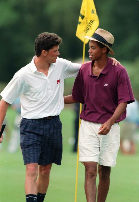 Tiger Woods Woods Outfit, Golf Aesthetic, Mens Golf Fashion, Famous Golfers, Womens Golf Wear, 90s Sport, Pga Tour Players, Golf Images, Golf Inspiration