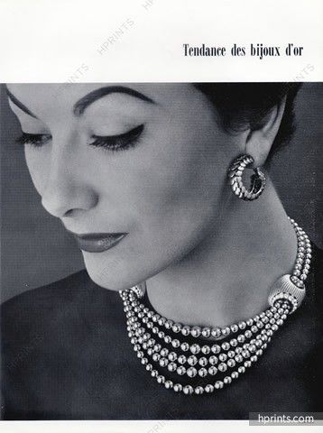 Cartier 1953 Gold Necklace, Earrings Hairstyle Photo, Vintage Gold Necklace, Cartier Gold, Beautiful Beaded Necklaces, Glitter Jewelry, Dior Dress, Jewellery Sketches, Jewelry Ads, Cartier Jewelry