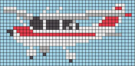 Plane Cross Stitch Pattern, Plane Cross Stitch, Airplane Pixel Art, Airplane Cross Stitch, Pixel Crochet Pattern, Kids Knitting Patterns, Melty Bead Patterns, Easy Perler Beads Ideas, Baby Cross Stitch Patterns