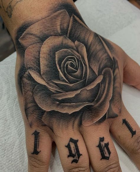 Wrist Tattoo Cover Up, Unique Tattoos For Men, Rose Drawing Tattoo, Rose Hand Tattoo, Rose Tattoos For Men, Hand Tattoos For Girls, Pretty Hand Tattoos, Hand Tats, Half Sleeve Tattoos For Guys