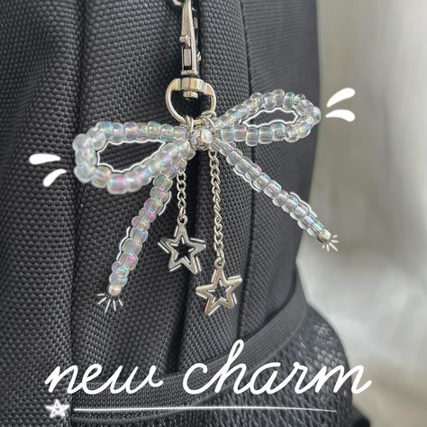 We’ve released our first bow bag charm!! #phonecharm #handmade #keychains #bow #keychain #smallbusiness #etsy #etsyshop #charm #phoneaccessories #beads #aesthetic #business #coquette #bowaccessories #coquetteaesthetic #coquettefashion #bows #cute #jewelry #jewelrymaking #fyp #foryou #explore #trending #viral #socal #la #losangeles Aesthetic Bag Keychains, Bow Bag Charm, Aesthetic Keychain For Backpack, Beads Aesthetic, Bow Keychain, Aesthetic Business, Backpack Keychain, Keychain Ideas, Handmade Keychains