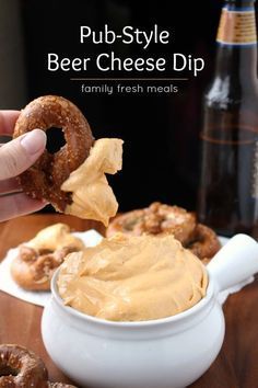 Pub Style Beer Cheese Dip -- FamilyFreshMeals.com - Beer Cheese Dip Recipe, Beer Dip, Beer Cheese Dip, Cheese Dip Recipes, Fresh Meals, Cheesecake Dip, Family Fresh Meals, Beer Cheese, Pub Food