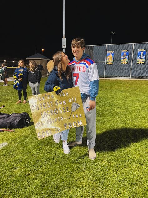 Lacrosse Promposal Ideas, Lacrosse Hoco Proposal, Boyfriend Promposal, Lacrosse Boyfriend, Lacrosse Girlfriend, Sadies Proposals, Prom Signs, Lacrosse Promposal, Hoco Signs