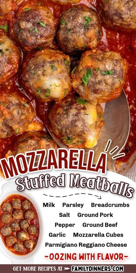 Appetizers Game Day, Mozzarella Meatballs, Chicken Meatballs Healthy, Super Bowl Snacks, Savory Meatballs, Stuffed Meatballs, Sausage Meatballs, Mozzarella Stuffed Meatballs, Cheese Stuffed Meatballs