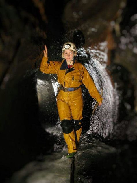 Please congratulate Hellie Brooke as a featured EWC in this year's annual magazine. In 2009 she was the only woman on the team that first explored Hang Son Doong Cave, the largest cave in the world. Besides this, she has contributed to thousands of feet of survey each year in India and China. Great work Hellie. We are so glad to have you!  The magazine comes out in April. Until then, you can rsvp for the annual event here: https://www.facebook.com/events/802283903165962/.   Photo Credit: Stuart Cave Exploring Outfit, Hang Son Doong Cave, Exploring Outfit, Son Doong Cave, Mudding Girls, Rainwear Girl, Rain Suit, Yellow Raincoat, Cave In