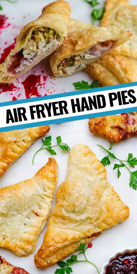 Air Fried Hand Pies, Air Fried Empanadas Recipe, How To Freeze Hand Pies, Airfryer Hand Pies, Air Fryer Hand Pies Recipes, Hand Held Pie Recipes, Air Fryer Meat Pies, Air Fryer Hand Pie Recipes, Air Fryer Pies