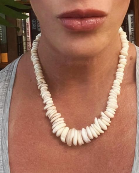 Natural Puka Shell Necklaces, available in 16” and 18”. Shells are cleaned but otherwise untreated. A beautiful mix of whites, cinnamons, tans, and purples sea tumbled to perfection. Available in my RESORT Collection. • • #pukashells #pukashellnecklace #handmadejewelry 70s Girl, Puka Shell Necklace, Puka Shell, Resort Collection, Shell Necklaces, Shells, Handmade Jewelry, Necklaces, Purple