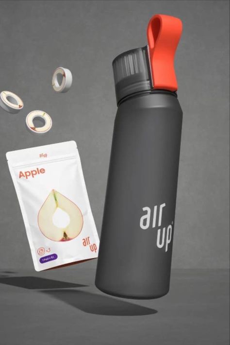 Air Up Water Bottles, Air Up Bottle, Air Up Water Bottle, Flavored Water Bottle, Flavoured Water, Metal Water Bottle, Apple Air, Ice Ice Baby, Flavored Water