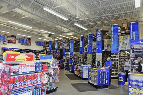 http://www.smet.com/case-study/napa-auto-parts-elkhorn/ Spare Parts Shop Design, Auto Parts Store Design, Napa Auto Parts Store, Car Dashboard Accessories, Dashboard Accessories, Me Driving, Visual Management, Retail Signage, Auto Parts Shop