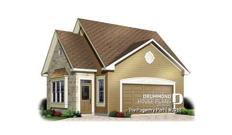 front - BASE MODEL of garage plan 2986 Garage With Storage, Detached Garage Designs, 2 Car Garage Plans, Garage Plans With Loft, Garage Plans Detached, Plan Garage, Loft Plan, Drummond House Plans, Garage Loft