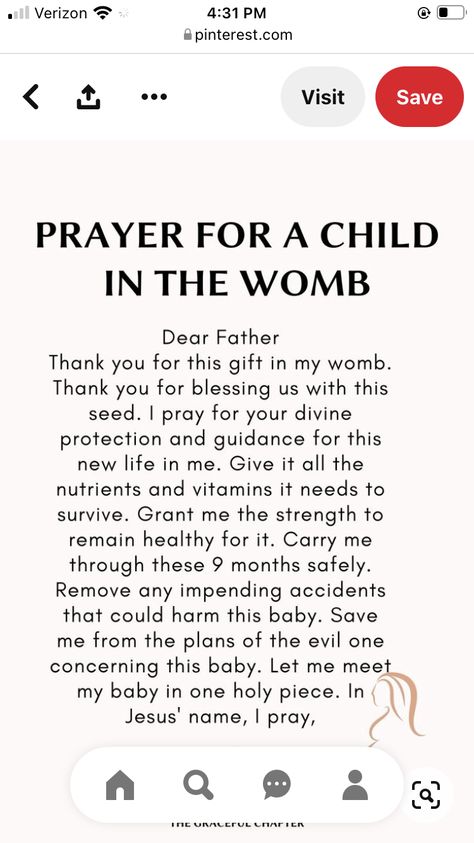 Bible Verses About Pregnancy, Prayer For Baby In Womb, Pregnancy Prayer, Pregnancy Affirmations, Prayer For Baby, Prayer For My Children, Future Mommy, Baby Life Hacks, Baby Facts