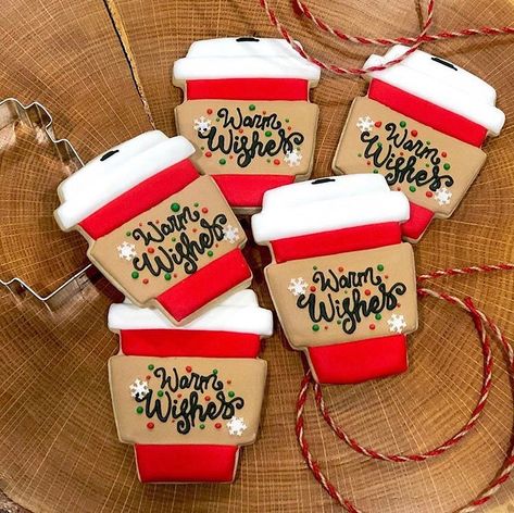 The cutest tiny waferpaper snowflakes by @sweetswilmot ❄️⛄️🦌🎄 . . . #cookies #christmascookies #decoratedcookies #cookier #sharethecookie #waferpaper #latteart #bakeyourworldhappy #cookieoftheday #cookiesofinsta #cookiesofig #cookiesoftheday #edibleimages #icingimages Christmas Coffee Mug Cookies Decorated, To Go Coffee Cup Cookies Decorated, Christmas Coffee Cup Cookies Decorated, Coffee Cup Royal Icing Cookies, Coffee Cup Decorated Cookies, Christmas Latte Cookies Decorated, Latte Cup Cookies Decorated, Christmas Mug Cookies Decorated, Coffee Mug Cookies Decorated