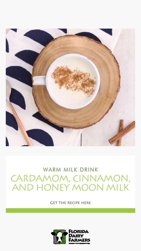 This cardamom, cinnamon, and honey moon milk recipe is a delicious and comforting way to end your day. Perfect for winding down before bed. Get the recipe here! moon milk, moon milk aesthetic, moon milk benefits, moon milk for sleep, moon milk guide, moon milk easy, moon milk recipe, moon milk tea, beverage recipes, beverage recipes nonalcoholic, beverage ideas Milk Aesthetic, Moon Milk Recipe, Beverage Ideas, Moon Milk, Milk Benefits, Aesthetic Moon, Drink Recipes Nonalcoholic, Beverage Recipes, Honey Moon