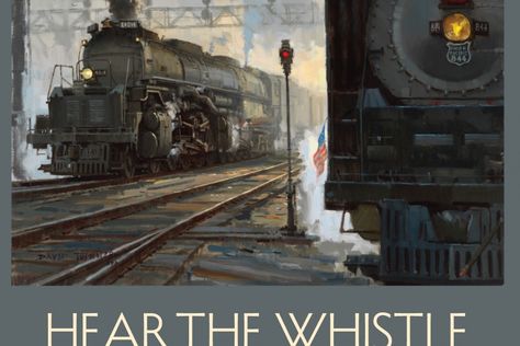 “Hear the Whistle Blow! Art of the Railway” Industrial Revolution Art, Blow Art, Industrial Society, Spotify Art, Midnight Express, Revolution Art, Water Frame, Kalispell Mt, Railroad Art