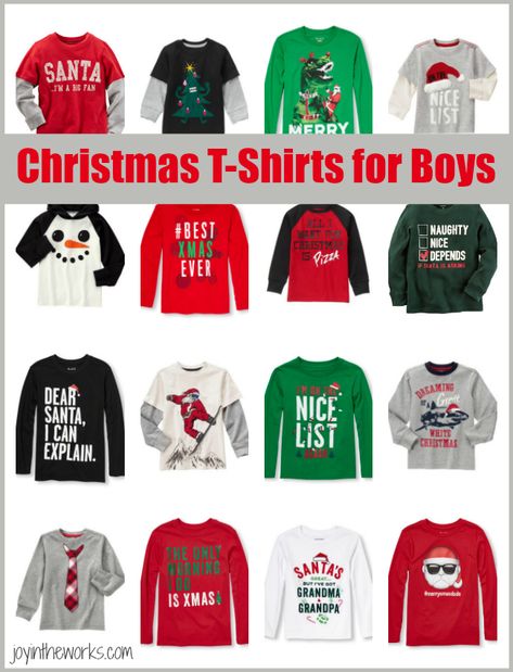 Check out the best Christmas t-shirts for boys from Gymboree, Carters, The Children's Place and more! Boys Christmas Shirts, Christmas Shirts For Boys, Boys Christmas Shirt, Christmas Shirts For Kids, Christmas Tee Shirts, Christmas T Shirt Design, Christmas T Shirts, 2024 Christmas, Toddler Christmas