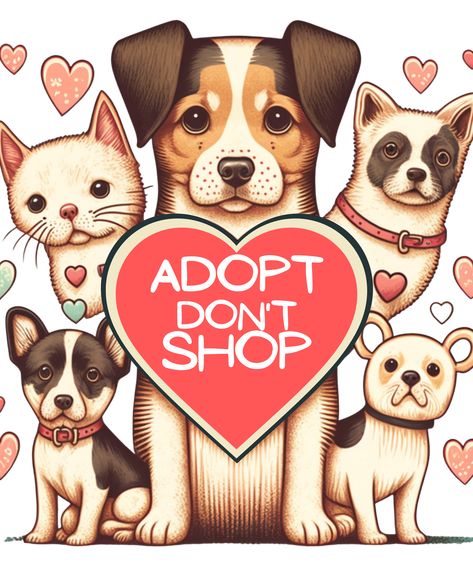 Adopt Dont Shop, Aesthetic Gifts, Dog Advice, Types Of Animals, Animal Products, Cute And Cuddly, Animal Stickers, Gifts For Pet Lovers, Animal Lovers