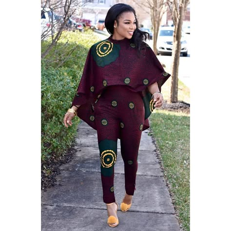 😍 @tyntyfashions_tntfashions African Jumpsuit, African Print Pants, African Print Jumpsuit, Ankara Jumpsuit, Nigerian Fashion Ankara, Ankara Clothing, Ankara Tops, Afrikaanse Mode, African Designs