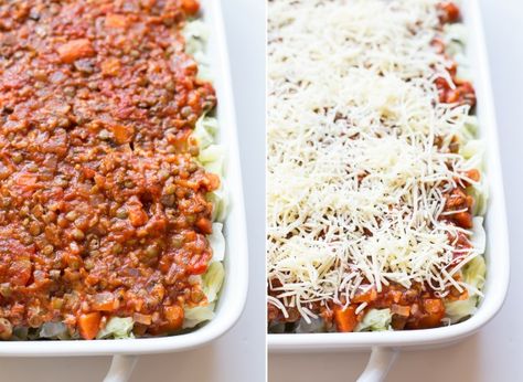 Vegetarian Stuffed Cabbage Casserole By OhMyVeggies.com Vegetarian Stuffed Cabbage, Stuffed Cabbage Casserole, Vegan Cabbage Rolls, Thm Meals, Casseroles Recipes, Irish Love, Cabbage Roll Casserole, Veggie Box, Vegetarian Ideas