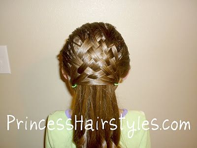 This is very hard to do, but well worth it if you can manage! Basket Weave Hair, Peinados Recogidos, Princess Hairstyles, Hair Videos Tutorials, Hair Images, Hair Design, Hair Tutorials, Woven Basket, Hair Weave