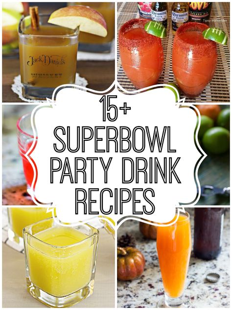 Superbowl party drinks are traditional just beer. If you want something a little more exciting, I Superbowl Drinks Non Alcoholic, Shots For Super Bowl, Super Bowl Party Drink Ideas, Super Bowl Themed Drinks, Drinks For Super Bowl Party, Superbowl Punch Alcohol, Football Party Drinks Cocktails, Super Bowl Cocktails Drinks, Super Bowl Shots